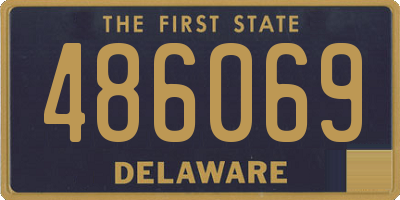 DE license plate 486069