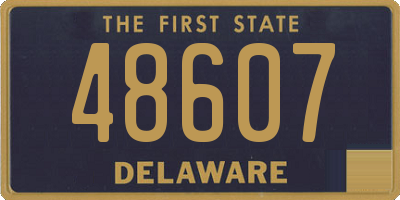 DE license plate 48607