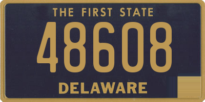 DE license plate 48608