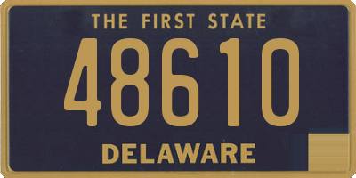 DE license plate 48610