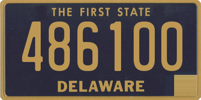 DE license plate 486100