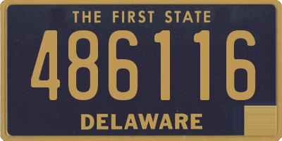 DE license plate 486116