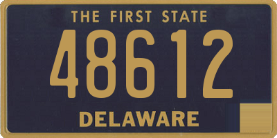 DE license plate 48612