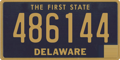 DE license plate 486144