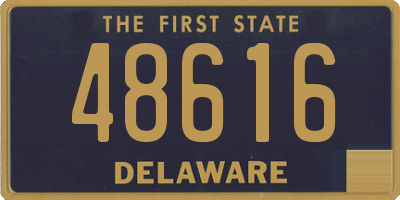 DE license plate 48616