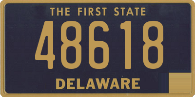 DE license plate 48618