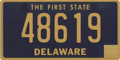 DE license plate 48619