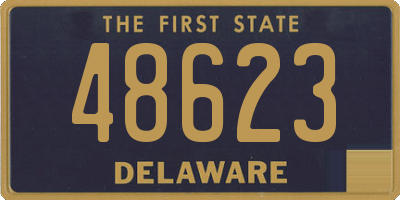 DE license plate 48623