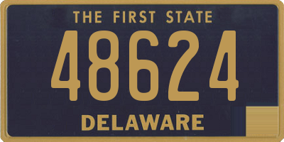 DE license plate 48624