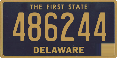DE license plate 486244