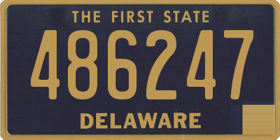 DE license plate 486247