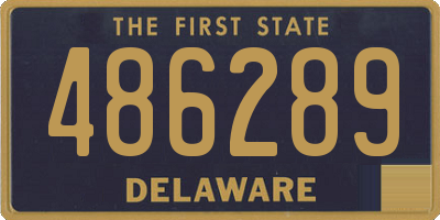 DE license plate 486289
