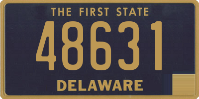 DE license plate 48631