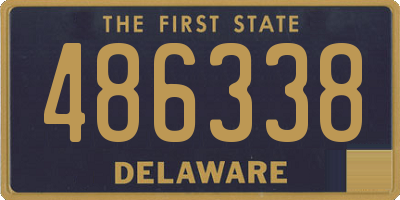 DE license plate 486338