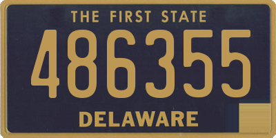 DE license plate 486355