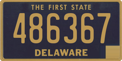 DE license plate 486367