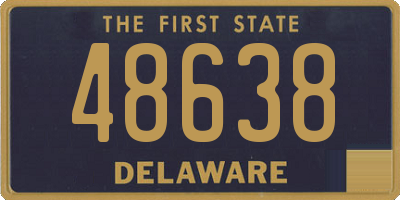 DE license plate 48638