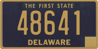 DE license plate 48641