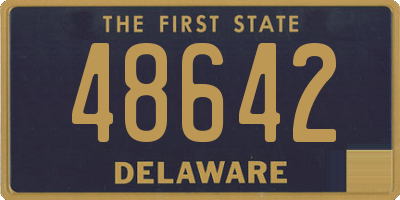 DE license plate 48642