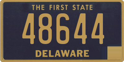 DE license plate 48644