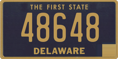 DE license plate 48648