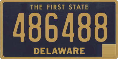 DE license plate 486488