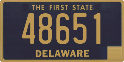 DE license plate 48651