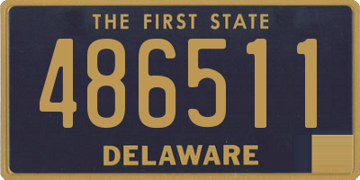 DE license plate 486511