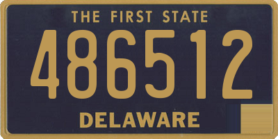 DE license plate 486512