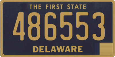 DE license plate 486553