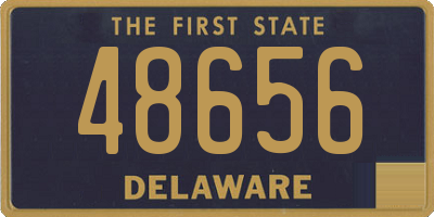 DE license plate 48656