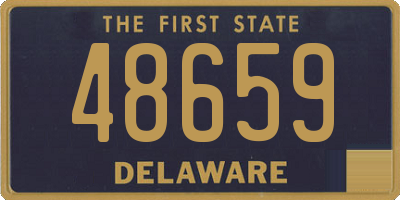 DE license plate 48659