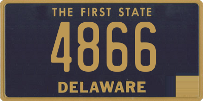 DE license plate 4866