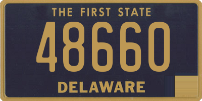 DE license plate 48660