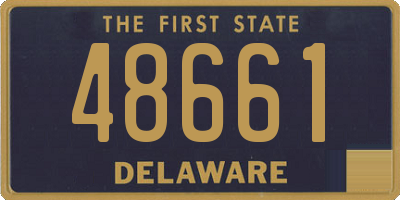 DE license plate 48661