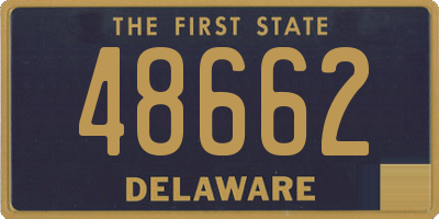 DE license plate 48662