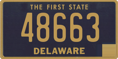 DE license plate 48663