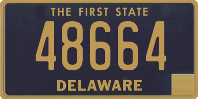 DE license plate 48664