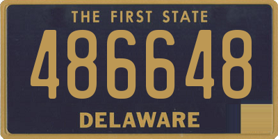 DE license plate 486648