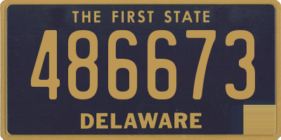 DE license plate 486673