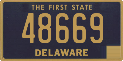 DE license plate 48669