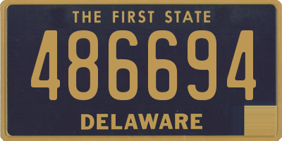 DE license plate 486694