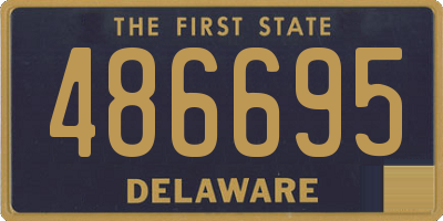 DE license plate 486695