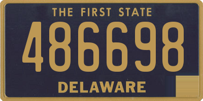 DE license plate 486698