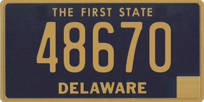 DE license plate 48670