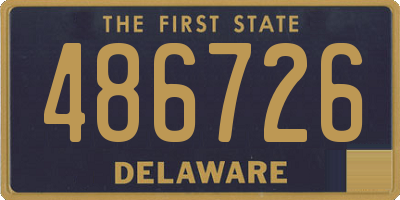 DE license plate 486726