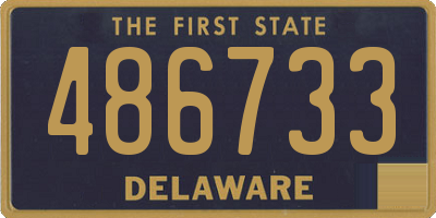 DE license plate 486733