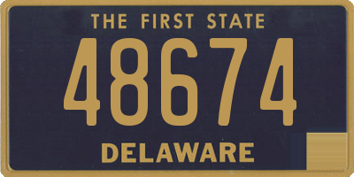 DE license plate 48674