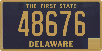 DE license plate 48676