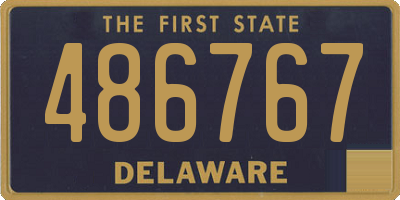 DE license plate 486767
